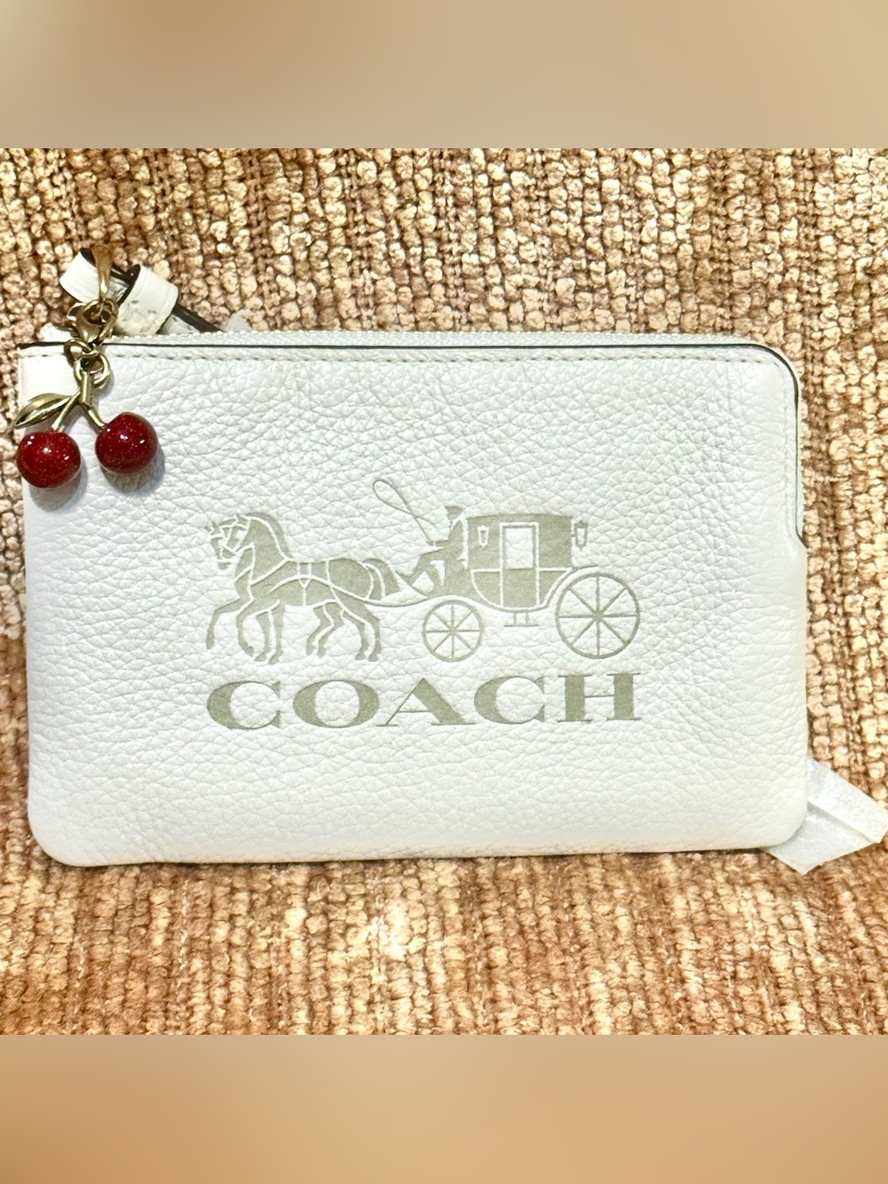 Coach Jes Horse & Carriage  Zip Wristlet. NWTs